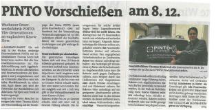 Pinto Vorschießen am 8.12.